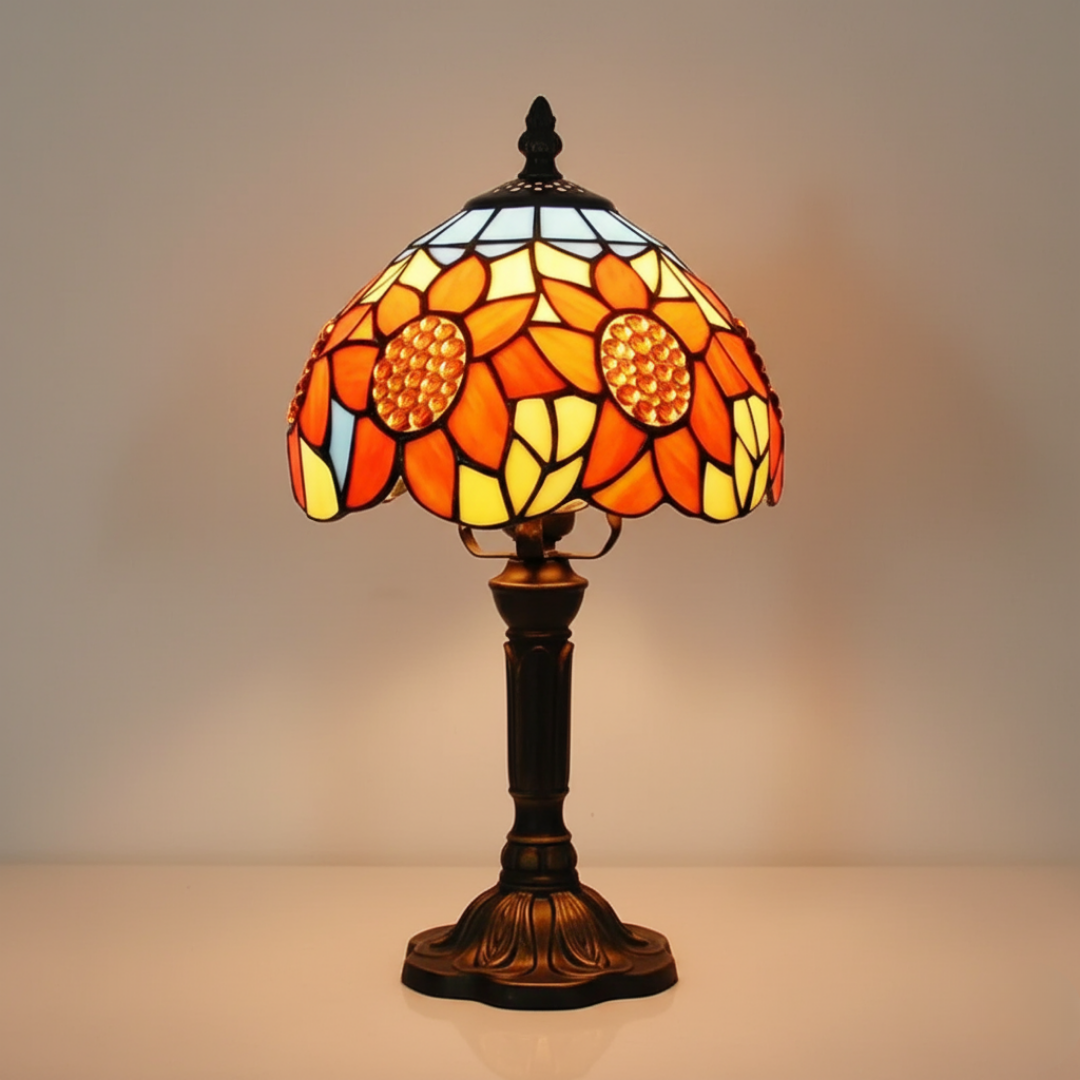 SOLELIA | VINTAGE TIFFANY AURINKOKUKKA LASILAMPPU
