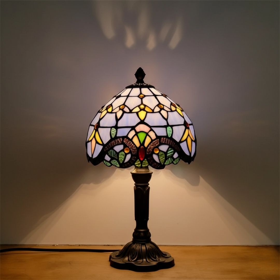 CHROMIA | KLASIKKO VÄRIKÄS TIFFANY-PÖYTÄLAMPPU