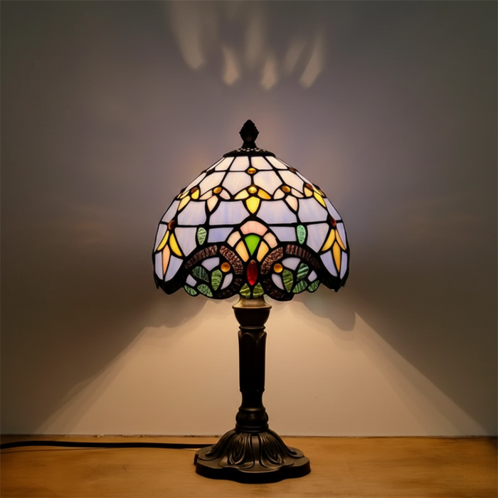 CHROMIA | KLASIKKO VÄRIKÄS TIFFANY-PÖYTÄLAMPPU
