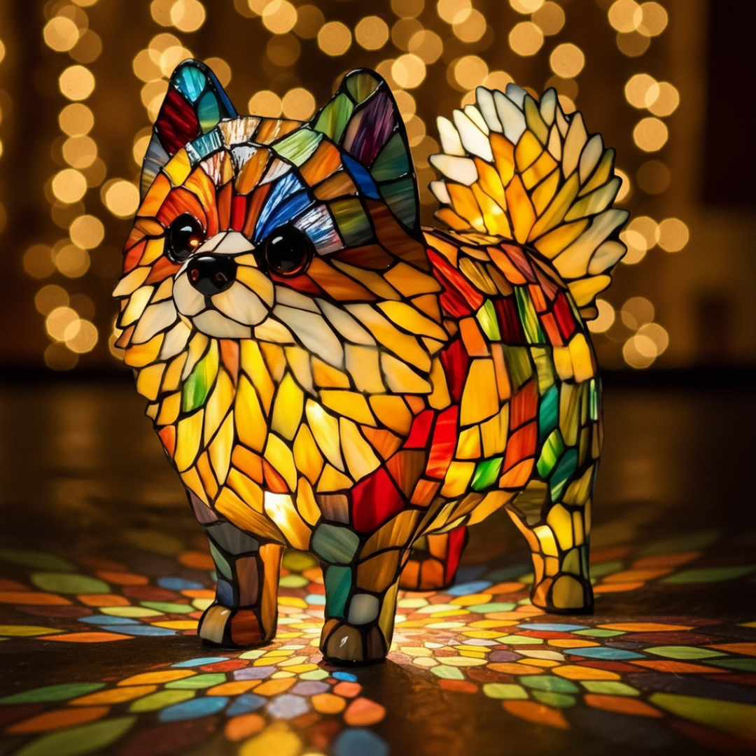 Värikäs Pomeranian