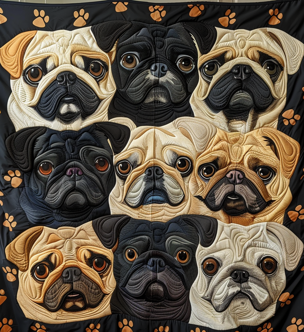 Söpö Pug Galleria Peitto