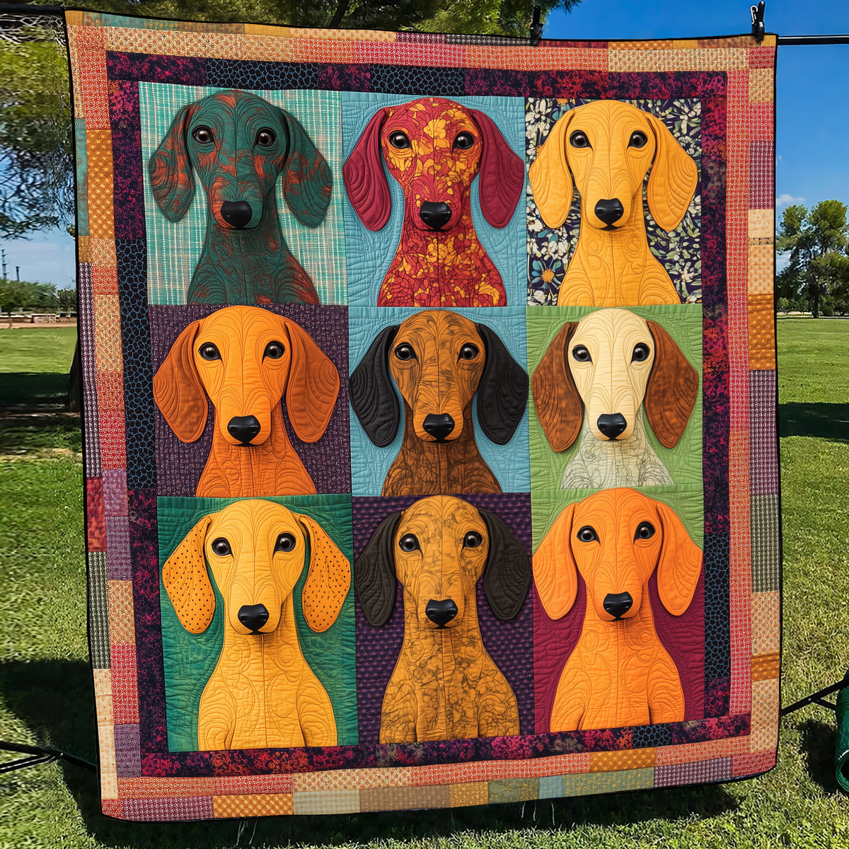 Söpö Dachsund-tyyny