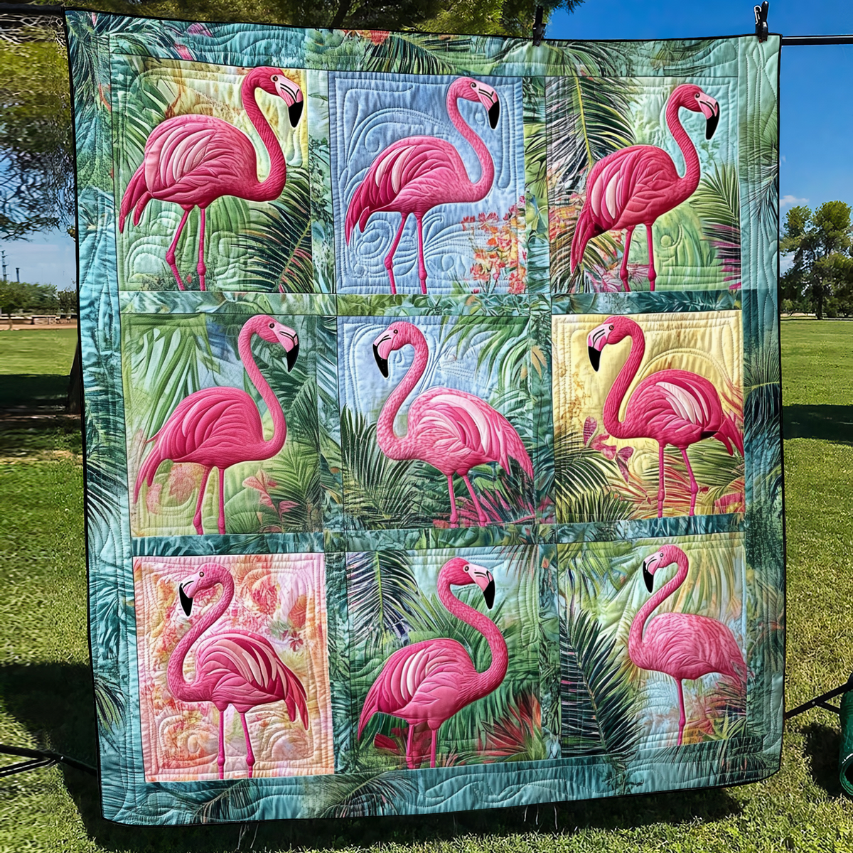 Rakkaudellinen Flamingo Peitto
