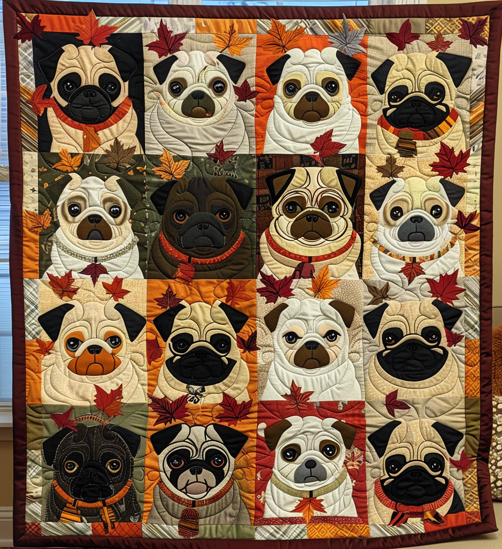 Syksyinen Pug Peitto