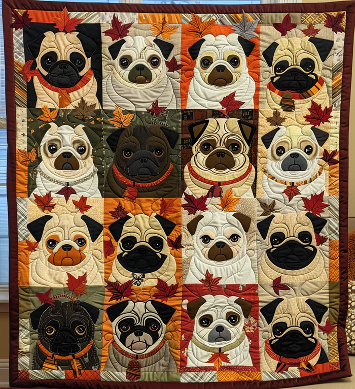 Syksyinen Pug Peitto