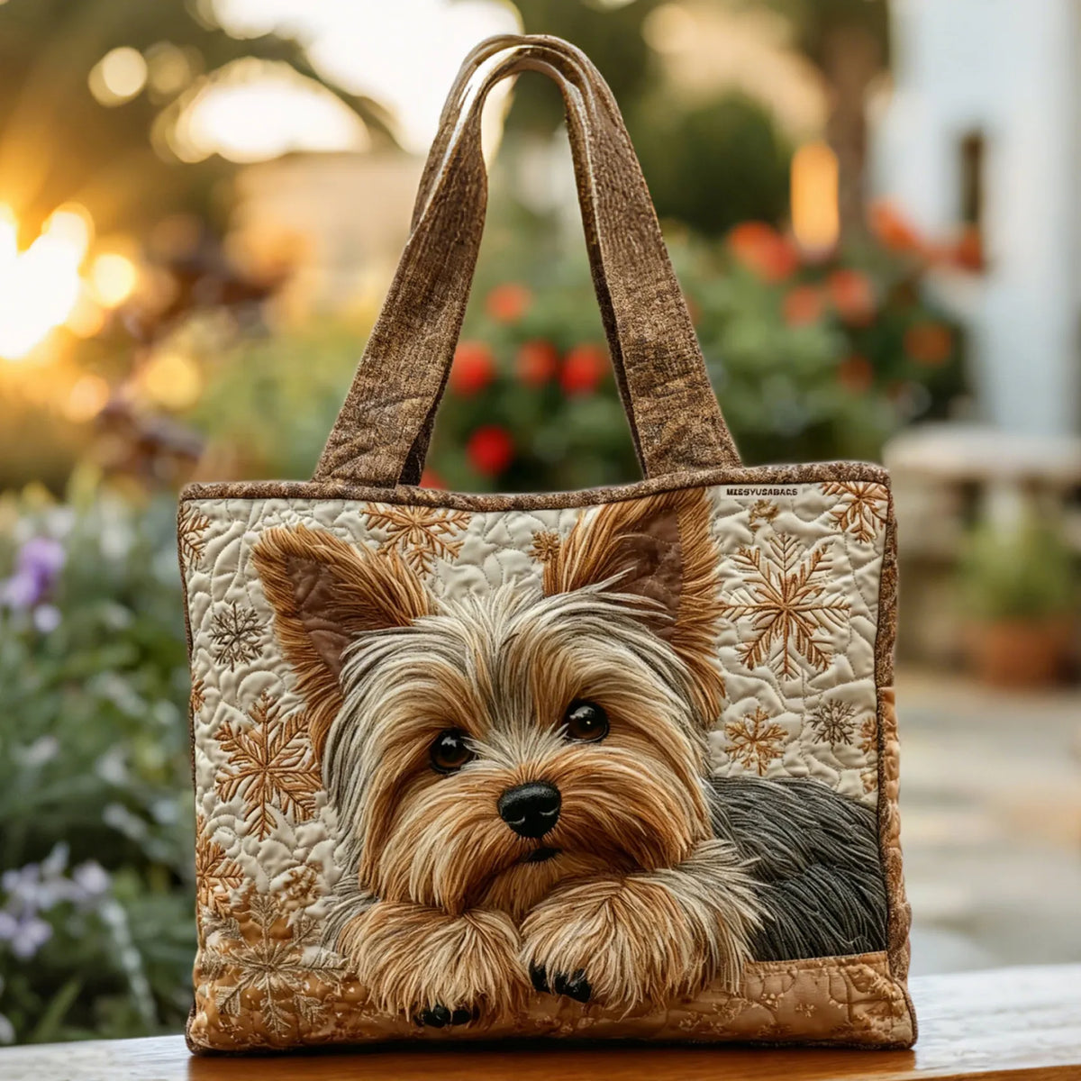Hienostunut Käsintehty Yorkie Laukku