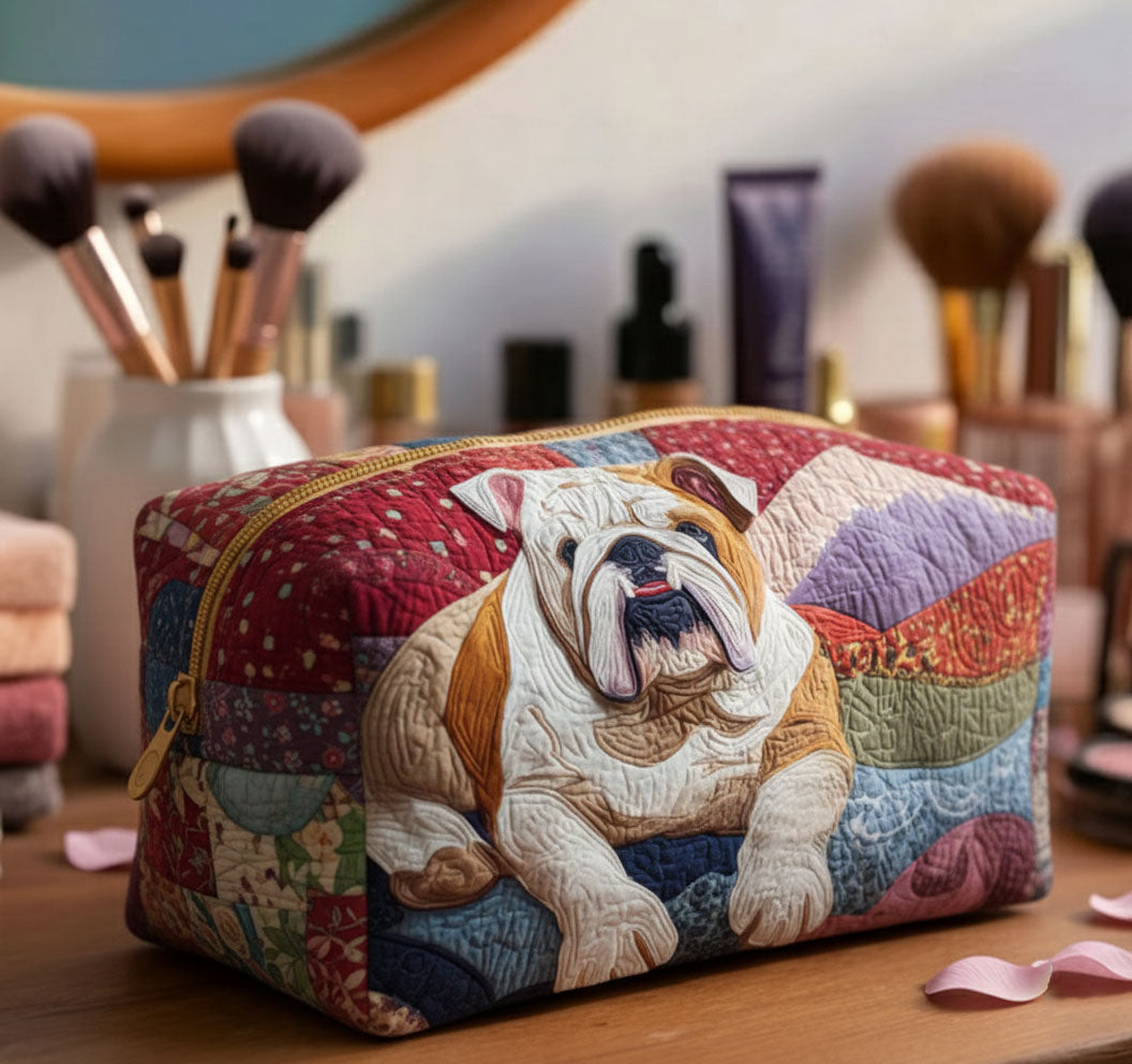 Bulldog Cuddle Vuorattu Meikkipussi