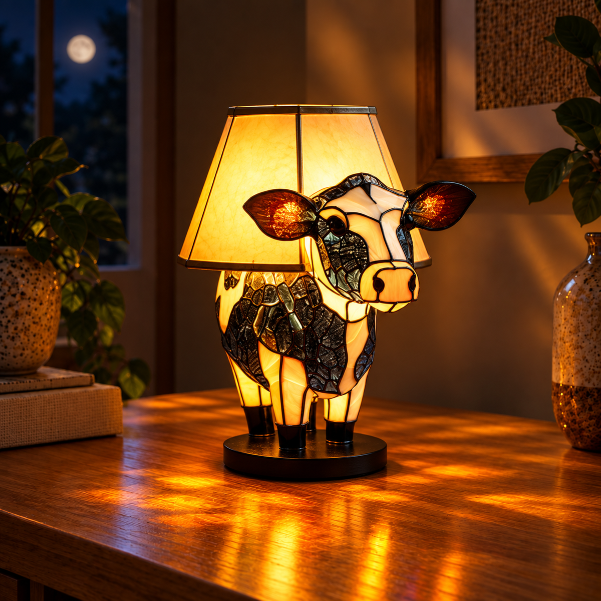 Holstein – Lumottu Lehmä Lamppu