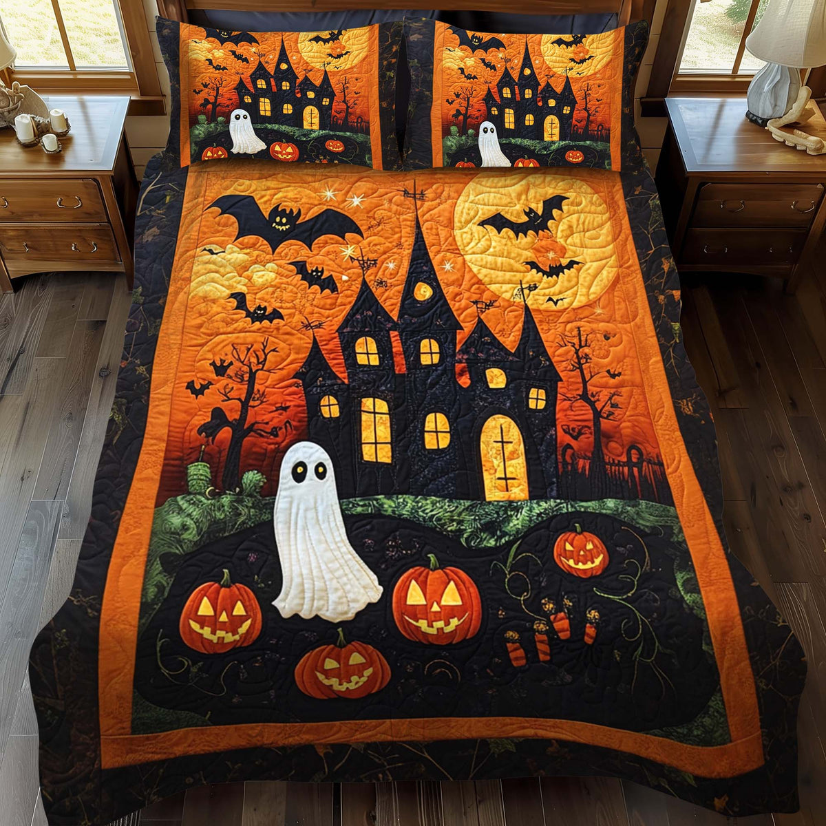 Jack O' Lantern 3-osainen vuodevaatesetti