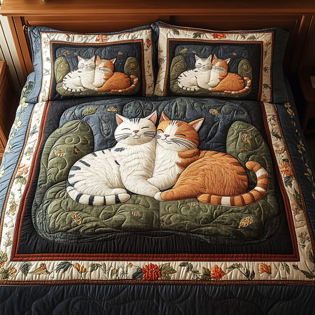 Purrfect Duo 3-osainen Vuodevaatesetti