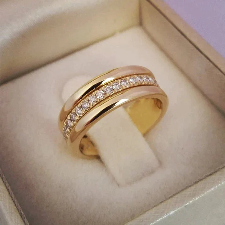 Sarah - Vintage Zirkonia Inlay Ring