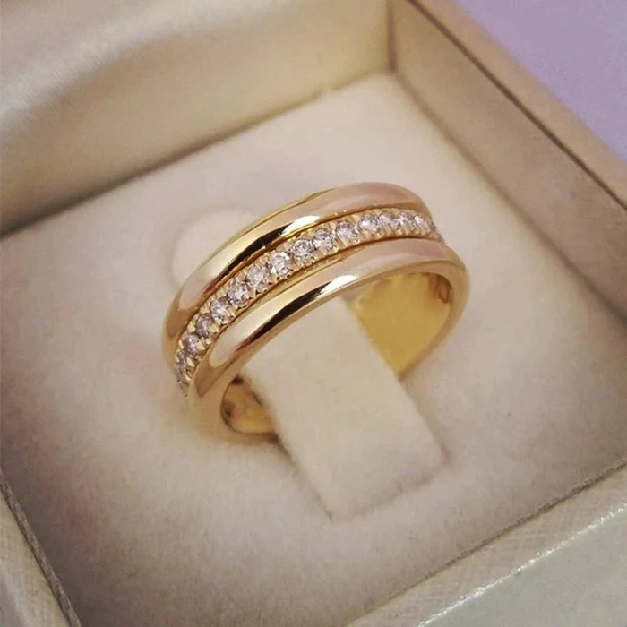 Sarah - Vintage Zirkonia Inlay Ring